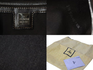 FENDI フェンディ ハンドバッグ デニム ショルダーバッグ 2119 26640 008 デニム生地 ブルー シルバー金具 良品 中古 56980