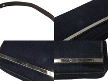 Load image into Gallery viewer, FENDI フェンディ ハンドバッグ デニム ショルダーバッグ 2119 26640 008 デニム生地 ブルー シルバー金具 良品 中古 56980