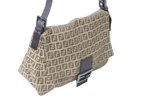 FENDI フェンディ ハンドバッグ ズッキーノ マンマバケット ラージ ブラウン 22288BR001019 美品 中古 5698