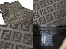 Load image into Gallery viewer, FENDI フェンディ ハンドバッグ ズッキーノ マンマバケット ラージ ブラウン 22288BR001019 美品 中古 5698