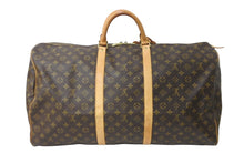 Load image into Gallery viewer, LOUIS VUITTON ルイヴィトン ボストンバッグ M41412 キーポルバンドリエール60 ブラウン PVC ゴールド金具 良品 中古 56983