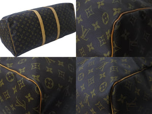 LOUIS VUITTON ルイヴィトン ボストンバッグ M41412 キーポルバンドリエール60 ブラウン PVC ゴールド金具 良品 中古 56983
