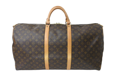 LOUIS VUITTON ルイヴィトン ボストンバッグ M41412 キーポルバンドリエール60 ブラウン PVC ゴールド金具 中古 56984