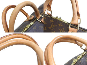 LOUIS VUITTON ルイヴィトン ボストンバッグ M41412 キーポルバンドリエール60 ブラウン PVC ゴールド金具 中古 56984