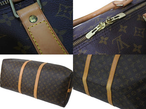 LOUIS VUITTON ルイヴィトン ボストンバッグ M41412 キーポルバンドリエール60 ブラウン PVC ゴールド金具 中古 56984