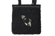 Load image into Gallery viewer, 極美品 CHANEL シャネル ロケット モチーフ ツイード トートバッグ 24番台 ブラック ラメ ココマーク チェーン A94656 中古 56985