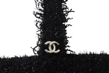 Load image into Gallery viewer, 極美品 CHANEL シャネル ロケット モチーフ ツイード トートバッグ 24番台 ブラック ラメ ココマーク チェーン A94656 中古 56985