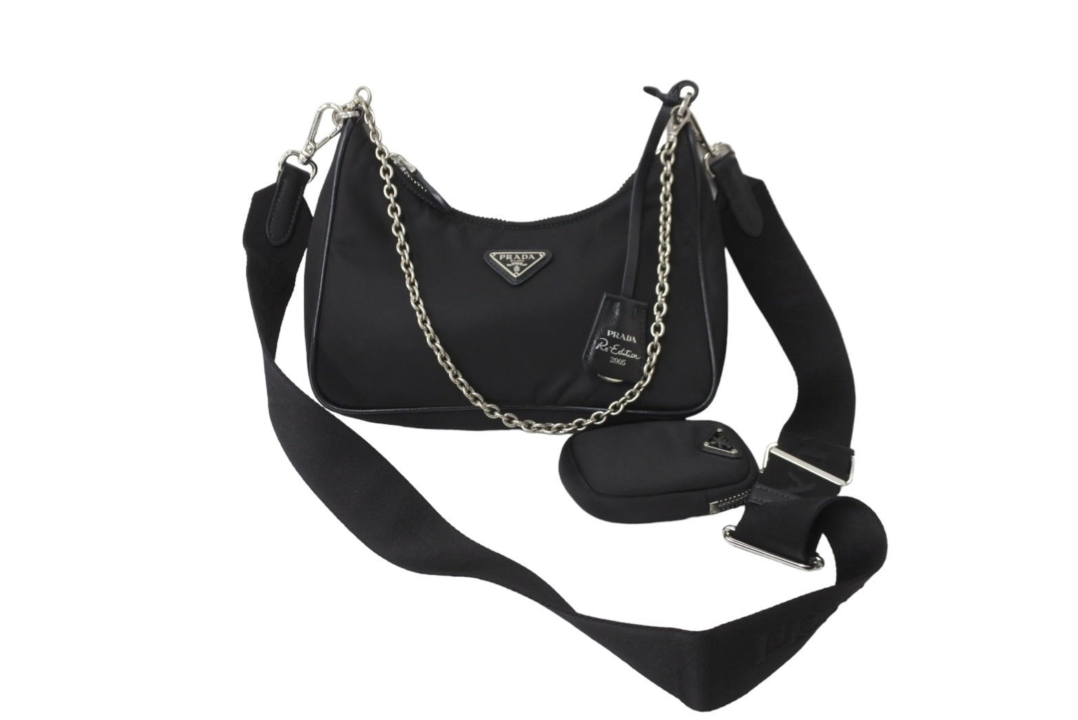 PRADA プラダ ショルダーバッグ ポシェット ポーチ ストラップ付き Re 