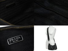 画像をギャラリービューアに読み込む, PRADA プラダショルダーバッグ ポシェットポーチ ストラップ付き 2005年再版 1BH204 シルバー金具 美品 中古 56988 