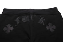Load image into Gallery viewer, CHROME HEARTS クロムハーツ パンツ CHプラス FUCK パッチ スウェットパンツ ブラック コットン サイズS 中古 美品 56996