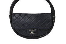 Load image into Gallery viewer, CHANEL シャネル ハンドバッグ マトラッセ ミニフラフープ 18番台 ラムスキン ブラック シルバー金具 良品 中古 57004