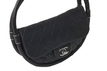 Load image into Gallery viewer, CHANEL シャネル ハンドバッグ マトラッセ ミニフラフープ 18番台 ラムスキン ブラック シルバー金具 良品 中古 57004