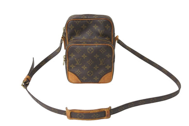 LOUIS VUITTON ルイヴィトン ショルダーバッグ 斜めがけバック アマゾン モノグラム M45236 ブラウン ゴールド金具 良品 中古 57015