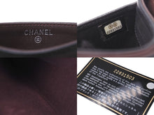 Load image into Gallery viewer, CHANEL シャネル カードケース 定期入れ ココマーク A31510 22番台 2016年 ラムスキン ブラック シルバー金具 美品 中古 57024
