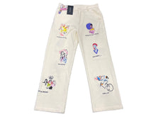 Load image into Gallery viewer, 新品未使用 KIDSUPER キッドスーパー ストレートパンツ 刺繍 AW23-PT-14 ホワイト コーデュロイ サイズ32 中古 57037