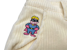 Load image into Gallery viewer, 新品未使用 KIDSUPER キッドスーパー ストレートパンツ 刺繍 AW23-PT-14 ホワイト コーデュロイ サイズ32 中古 57037
