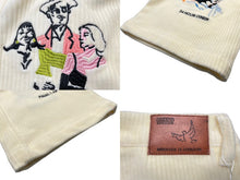 Load image into Gallery viewer, 新品未使用 KIDSUPER キッドスーパー ストレートパンツ 刺繍 AW23-PT-14 ホワイト コーデュロイ サイズ32 中古 57037
