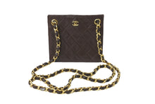 Load image into Gallery viewer, CHANEL シャネルチェーンショルダーバッグ ココマーク マトラッセ ラムスキン 1985〜1990 ダークブラウン ゴールド 美品 中古 57039