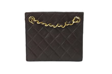 Load image into Gallery viewer, CHANEL シャネルチェーンショルダーバッグ ココマーク マトラッセ ラムスキン 1985〜1990 ダークブラウン ゴールド 美品 中古 57039