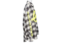 画像をギャラリービューアに読み込む, VETEMENTS ヴェトモン 長袖シャツ オーバーサイズ ダブルアナーキーロゴ フランネルシャツ UE52SH800W 美品 中古 57054 