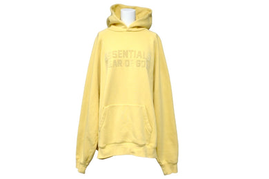 FEAR OF GOD ESSENTIALS フィア オブ ゴッド エッセンシャルズ パーカー スウェット イエロー サイズXL 美品 中古 57056