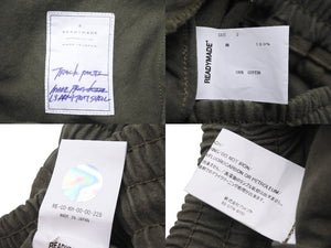 READYMADE レディメイド パンツ トラックパンツ 23SS グリーン サイズ3 ヴィンテージコットン RE-CO-KH-00-00-228 美品 中古 57063