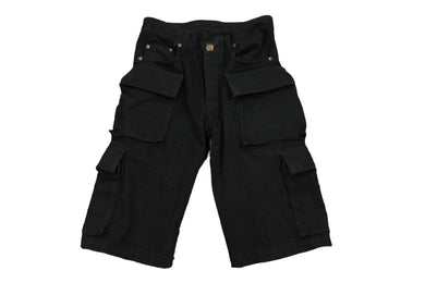 CHROME HEARTS クロムハーツ ショート カーゴパンツ FATIGUEファティーグ サイズ30 コットン ブラック シルバー 美品 中古 57081