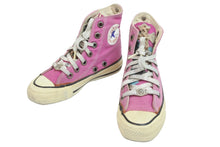 Load image into Gallery viewer, CONVERSE コンバース スニーカー クロムハーツコラボ ピンク クロスパッチ コットンキャンバス サイズ22 良品 中古 57097