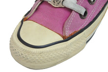Load image into Gallery viewer, CONVERSE コンバース スニーカー クロムハーツコラボ ピンク クロスパッチ コットンキャンバス サイズ22 良品 中古 57097