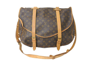LOUIS VUITTON ルイヴィトン ショルダーバッグ モノグラム ブラウン ソミュール 43 M42252 ゴールド 良品 中古 57098