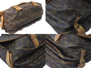LOUIS VUITTON ルイヴィトン ショルダーバッグ モノグラム ブラウン ソミュール 43 M42252 ゴールド 良品 中古 57098