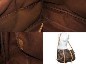 LOUIS VUITTON ルイヴィトン ショルダーバッグ モノグラム ブラウン ソミュール 43 M42252 ゴールド 良品 中古 57098