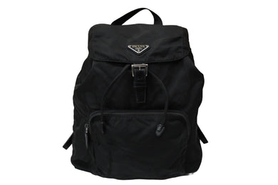 PRADA プラダ リュック デイパック バックパック 三角ロゴ トライアングルロゴ ブラック B4650 中古 57102