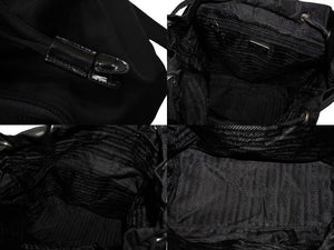 PRADA プラダ リュック デイパック バックパック 三角ロゴ トライアングルロゴ ブラック B4650 中古 57102