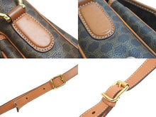 Load image into Gallery viewer, CELINE セリーヌ ショルダーバッグ マカダム柄 マカダム ブラウン ベージュ ゴールド金具 M11 美品 中古 57106