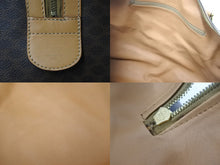 Load image into Gallery viewer, CELINE セリーヌ ボストンバッグ マカダム柄 ブラウン PVC レザー ゴールド金具 M13 美品 中古 57107