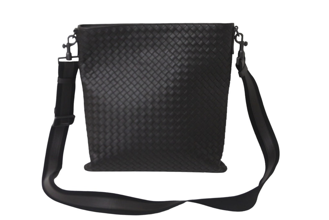 BOTTEGAVENETA ボッテガヴェネタ ボディバッグ ショルダーバッグ イントレチャート ブラウン 276356 美品 中古 57108