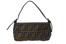 Load image into Gallery viewer, FENDI フェンディ ハンドバッグ アクセサリーポーチ ズッカ柄 マンマバケット ブラウン 美品 中古 57109