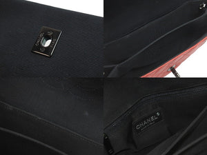 CHANEL シャネル マトラッセ チェーンショルダーバック バイカラー レッド ブラック シール カード 21番台 美品 中古 57115