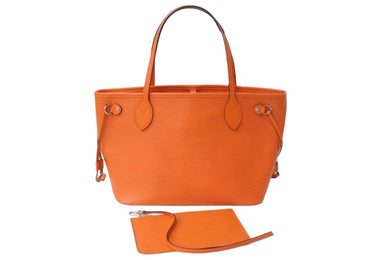 LOUIS VUITTON ルイヴィトン トートバッグ M40963 ネヴァーフルPM エピ ピモンオレンジ シルバー金具 美品 中古 57116