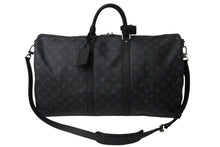 Load image into Gallery viewer, LOUIS VUITTON ルイヴィトン ボストンバッグ キーポルバンドリエール55 モノグラムエクリプス M40605 シルバー金具 美品 中古 57117