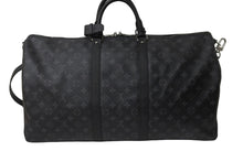 Load image into Gallery viewer, LOUIS VUITTON ルイヴィトン ボストンバッグ キーポルバンドリエール55 モノグラムエクリプス M40605 シルバー金具 美品 中古 57117
