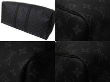 Load image into Gallery viewer, LOUIS VUITTON ルイヴィトン ボストンバッグ キーポルバンドリエール55 モノグラムエクリプス M40605 シルバー金具 美品 中古 57117