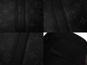 LOUIS VUITTON ルイヴィトン ボストンバッグ キーポルバンドリエール55 モノグラムエクリプス M40605 シルバー金具 美品 中古 57117