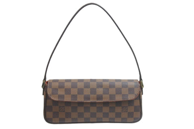 極美品 LOUIS VUITTON ルイヴィトン ハンドバッグ ワンショルダー レコレータ ダミエ N51299 ブラウン ゴールド金具 中古 57119