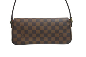 極美品 LOUIS VUITTON ルイヴィトン ハンドバッグ ワンショルダー レコレータ ダミエ N51299 ブラウン ゴールド金具 中古 57119