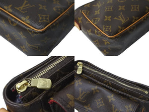 LOUIS VUITTON ルイヴィトン ショルダーバッグ ヴィバシテPM M51165 廃番 モノグラム ブラウン ゴールド金具 良品 中古 57122