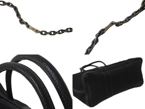 HERMES エルメス トートバッグ ガーデンパーティーPM 36 ブラック トワルオフィシエ ネゴンダ シルバー金具 美品 中古 57124