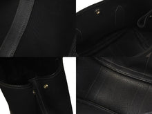 Load image into Gallery viewer, HERMES エルメス トートバッグ ガーデンパーティーPM 36 ブラック トワルオフィシエ ネゴンダ シルバー金具 美品 中古 57124