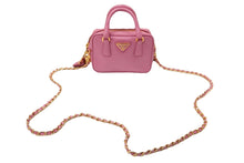 Load image into Gallery viewer, PRADA プラダ 2WAYミニバッグ ハンドバッグ サフィアーノ ピンク ゴールド金具 BL0705 良品 中古 57125